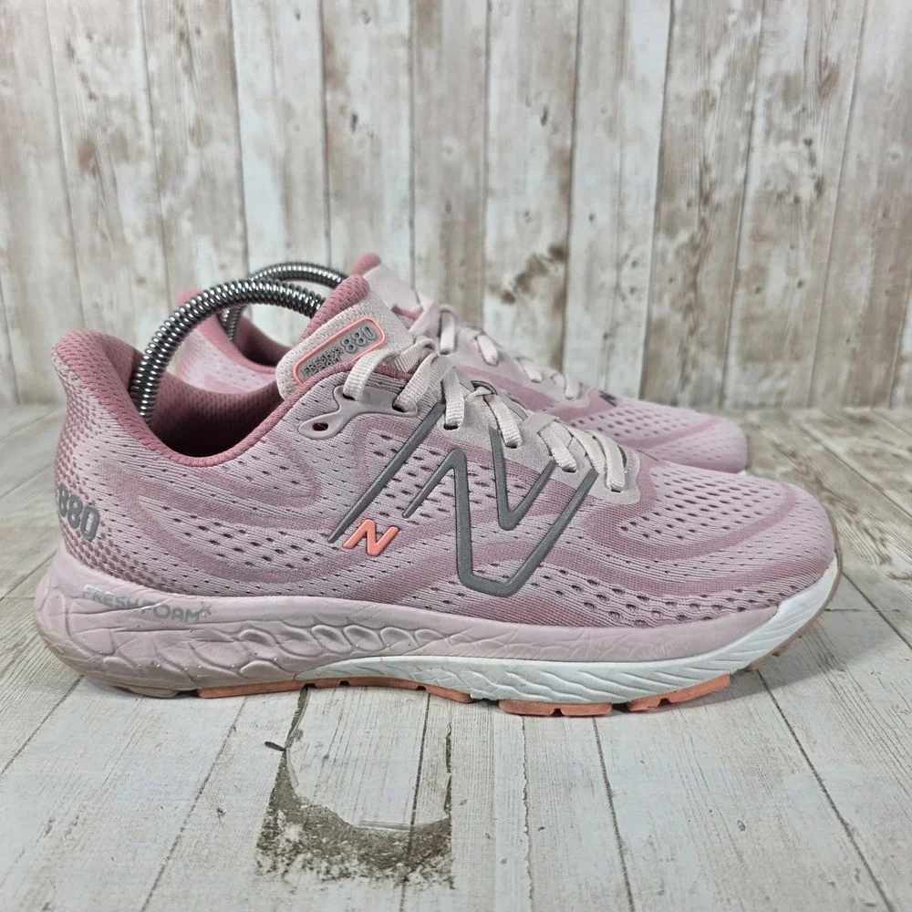 New Balance Fresh Foam X 880v13 Pink Grey Running Shoes W880C13 Womens 9.5 B